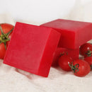 LKIAE Brand Tomato Fruit Scented Handmade Natural Bar Soap, For Face, Body, Whitening, Oil Control, Brightens, Shrink Pore, 200g