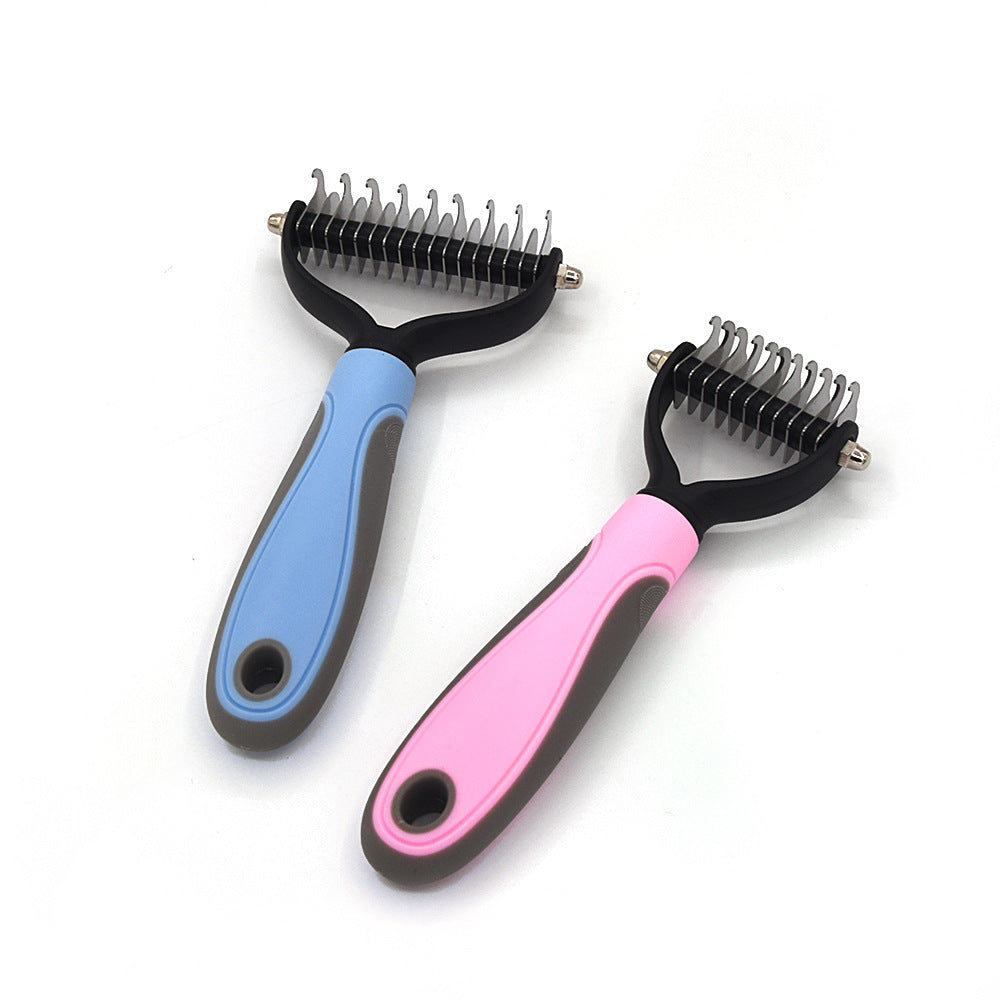 Cepillo profesional para quitar el pelo de mascotas, removedor de nudos, peine para cachorros y gatos, suministros para el cuidado de perros.