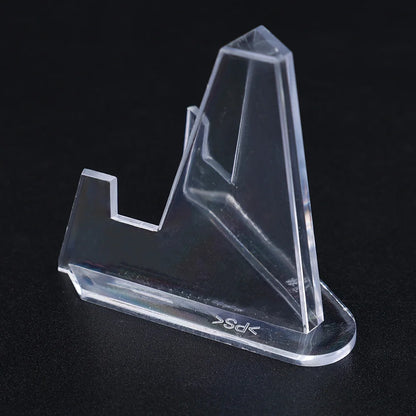 1-30Pcs Clear Acrylic Coin Display Stand Holders Small Easel Rack Trading Card Holder Support For Kpop Idol Card Organizer