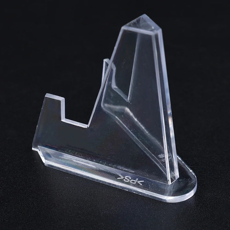 1-30Pcs Clear Acrylic Coin Display Stand Holders Small Easel Rack Trading Card Holder Support For Kpop Idol Card Organizer