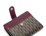 CH Luxury Brand Retro Design Business Card Bag Fashion Button Classic Folding Wallet Compact and Lightweight Women's Square Bag