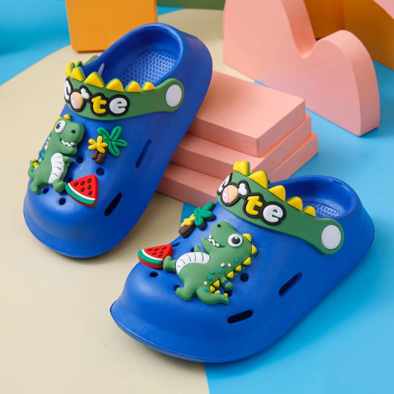 Outdoor Beach Slippers Children's Garden Shoes Trendy Crocodile Soft Sole Sandals For Baby Breathable Non-slip For Indoor