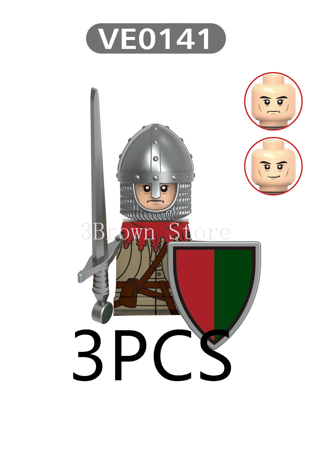MOC Medieval Building Blocks Castle Knight Western Cowboy Historical Army Cavalry Horse Soldier Gun Kid Toy Gift Brick DIY S040
