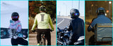 LED Helmet Display ,Motorcycle Helmet Tail Light Helmet Warning Light Moto Accessories