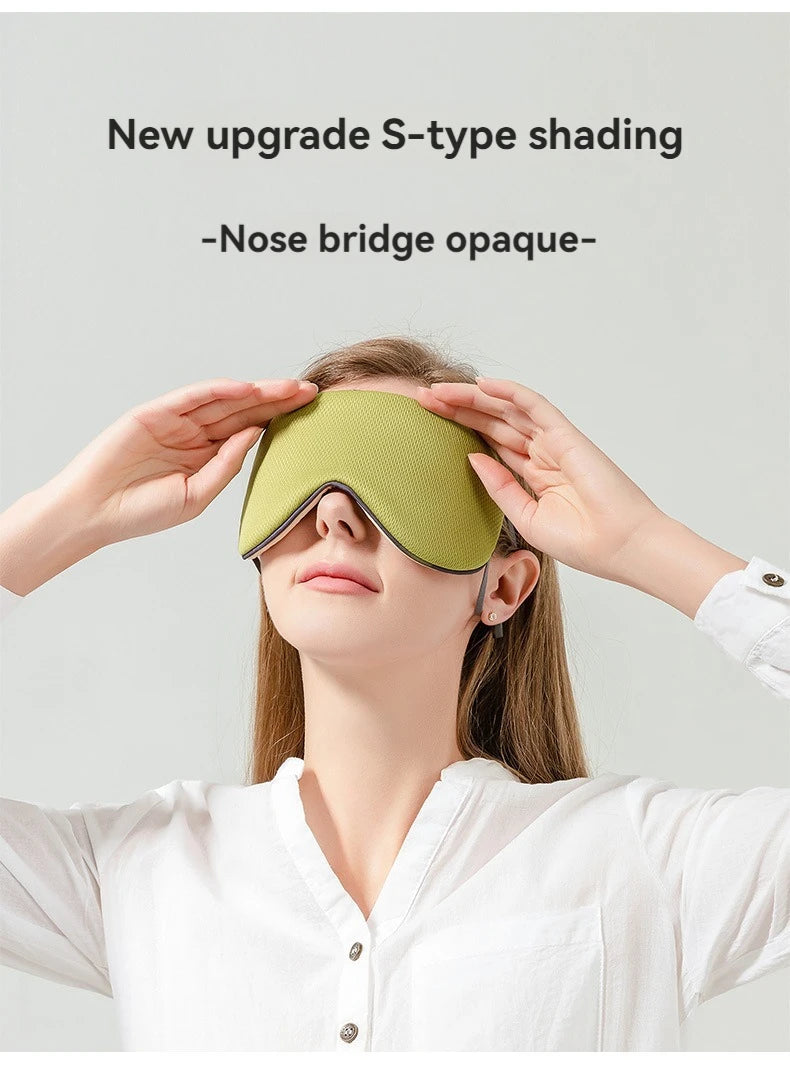 Sleeping Eye Mask Korean Style Ice Silk Warm And Cool Dual Use Adjustable Travel Light Blocking Breathable Eye Mask