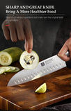 XINZUO Professional Full 7 PCS Knife Set German 1.4116 Stainless Steel Kitchen Knives Sets Best Kitchen Slicing Santoku Tool