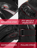 KEMiMOTO Winter Motorcycle Gloves CE Protective Black Guantes Moto Invierno Warm Touch Screen Waterproof Windproof Gloves