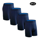 4pcs long boxers for men underwear plus size Men's panties sexy long leg underpants cotton Mens boxer shorts fashion male Trunk