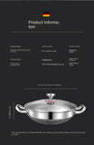 32cm 304 Stainless Steel Frying Pan Food Grade Non-Stick Pan Honeycomb Pot Bottom Induction Cooker Gas Stove General Wok