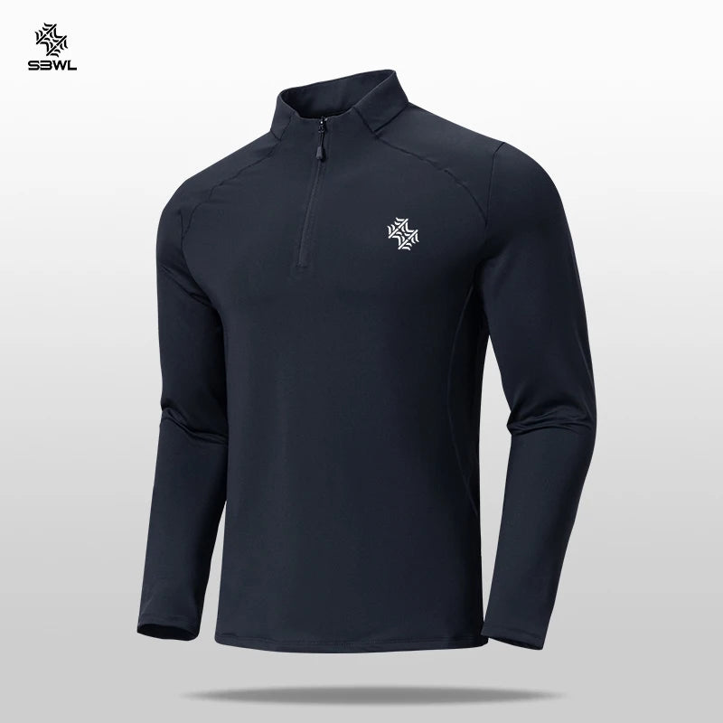 Camiseta SBWL de manga larga para hombre, de alta calidad, para ciclismo, senderismo, deportes al aire libre, ocio, velocidad, secado rápido, running, fitness, ropa deportiva, Tops
