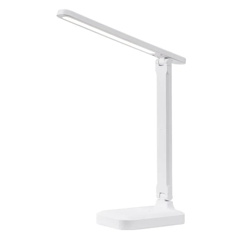 Lámpara LED de escritorio plegable creativa, protección ocular para estudiantes, lectura, escritura, lámpara de noche para dormitorio, cuerpo de plástico regulable