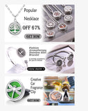 2023 New Aromatherapy Jewelry Necklaces Essential Oil Diffuser Necklace Stainless Steel Open Locket Aroma Scent Perfume Necklace