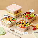 WORTHBUY 304 Stainless Steel Lunch Box With Lid Portable Fruit Salad Food Container Stackable Leak Proof Bento Box For Student