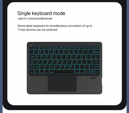 AJIUYU Backlight Magic Keyboard For XiaoMi Redmi Pad Pro 12.1 inch Folio Smart Case Portuguese Spanish Arabic Keyboard Cover