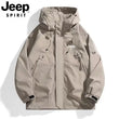 JEEP windbreaker jacket for both men and women, new Spring/Autumn 2026 style windproof hooded sport outdoor loose top