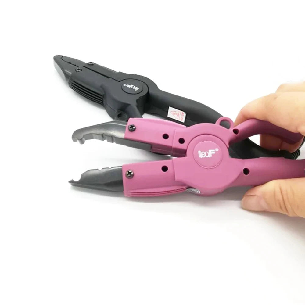 No.4 ajustar temperatura conector de fusão de extensão de cabelo/extensão de cabelo ferro de fusão eua plug 110v preto cor rosa conector de cabelo