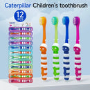 12pcs Children's soft bristled toothbrush, cleaning and protecting gums, suitable for babies aged