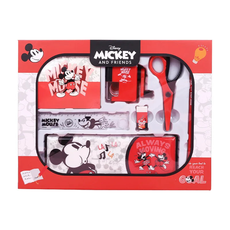 Disney Stationery Set Gift Box Mickey Minne SpiderMan Lotso Frozen Primary student School Supplies Boys girls Children's Gift