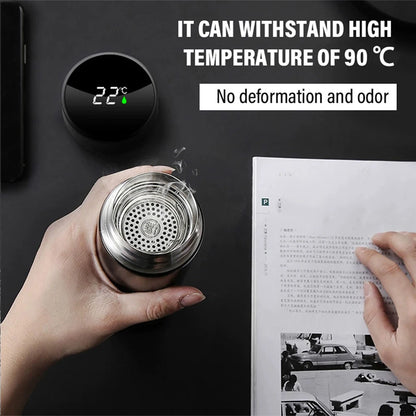 1pc Thermos Bottle Smart Cup With Temperature Display 304 Stainless Steel Vacuum Insulated Intelligent Cup For Audi S Line A1 A2