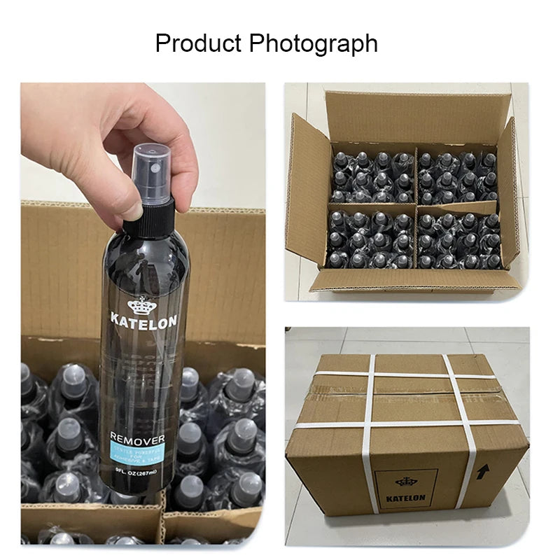 Removedor de cola para peruca, garrafa grande para salão de beleza, removedor líquido para peruca, cola adesiva para cabelo, fita solvente, spray removedor para cola de renda