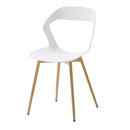 4Pcs/Set Hollow Dining Chairs Modern Simple Household Back Stool Nordic Negotiation Chair Plastic Chair Cosmetic Chair White