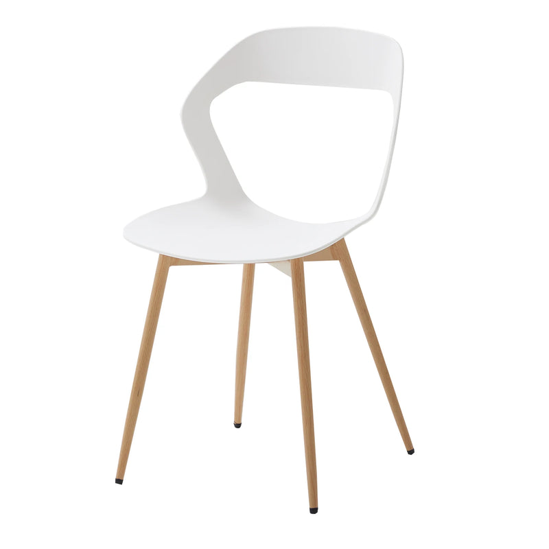 4Pcs/Set Hollow Dining Chairs Modern Simple Household Back Stool Nordic Negotiation Chair Plastic Chair Cosmetic Chair White