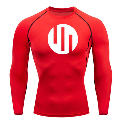 Gym Short Sleeve Running T-Shirt Men's Compression Long Sleeve Shirt Sun Protection Quick Drying Sports Top Black Sportswear 4xl
