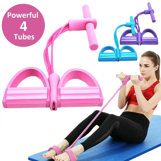 4 Resistance Elastic Pull Ropes Exerciser Rower Belly Resistance Band Home Gym Sport Training Elastic Bands for Fitness Equipment