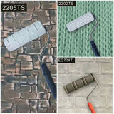 Decorative Paint Roller Patterned Painting Tool for Wall  Rubber Protection Stamp Polyurethane Textured Paint Pottery Wheel 2203
