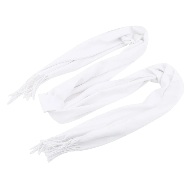 Classic Solid Colors Scarves Men Cashmere Soft Knitted Striped Scarf Long Tassel Neck Warmer Men'S Winter Scarf 2023 New