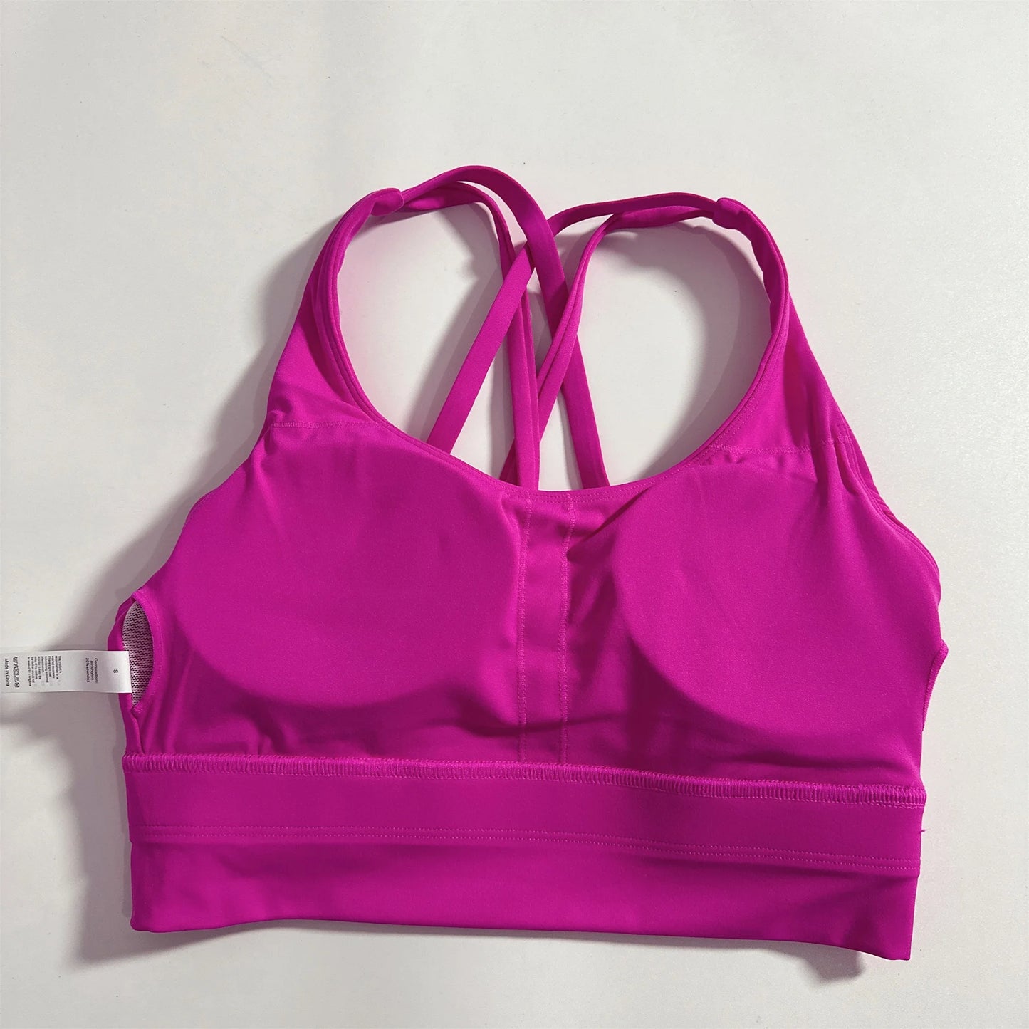 Conjunto de fitness para gimnasio de color sólido, sujetador deportivo cruzado suave y ajustado, 2 piezas de compresión, leggings de yoga de cintura alta, traje de entrenamiento integral para correr