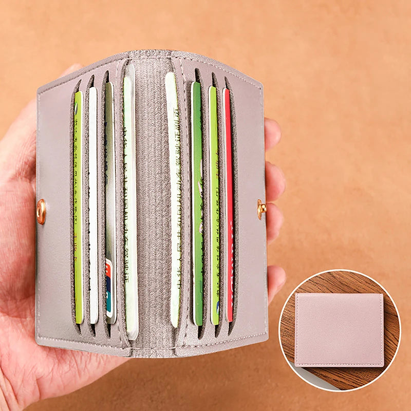 1Pc Card Bag Slim and Compact Bank ID Card Case Driver's License Wallet Simple and Anti-Demagnetization Card Holder