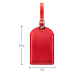 High Quality PU Leather Luggage Tags Anti Loss Durable Suitcase Address Label Creative Baggage Boarding Bag Tag Women