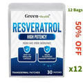 30 Patches Resveratrol Transdermal Patches Antioxidant Supplement Helps Support Anti-Aging and Immune System