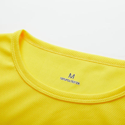 Men Women Quick Dry Short Sleeve Sport T Shirt Gym Jerseys Fitness Shirt Trainer Running T-Shirt Teenager Breathable Sportswears
