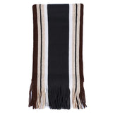 Classic Striped Outdoor Scarves Men Cashmere Soft Knitted Striped Scarf Long Tassel Neck Warmer Men'S Winter Scarf