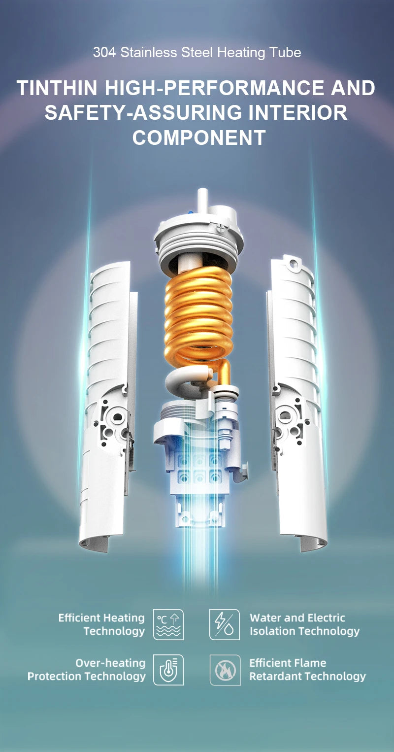 Briwellna Electric Water Heater 220V Kitchen Faucet Tankless Geysers Faucet Heater Heating Tap Instantaneous Heaters Robinet