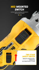 DEWALT  DCG405  Angle Grinder 18V Brushless Motor Cordless Cutting Machine 125mm Rechargeable Handheld Polishing Machine router