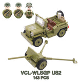 Military WW2 Tanks Tiger Sherman T34 Panzer Vehicle Airplane Army Soldier Weapons Model Building Block Brick Children Kids Toys