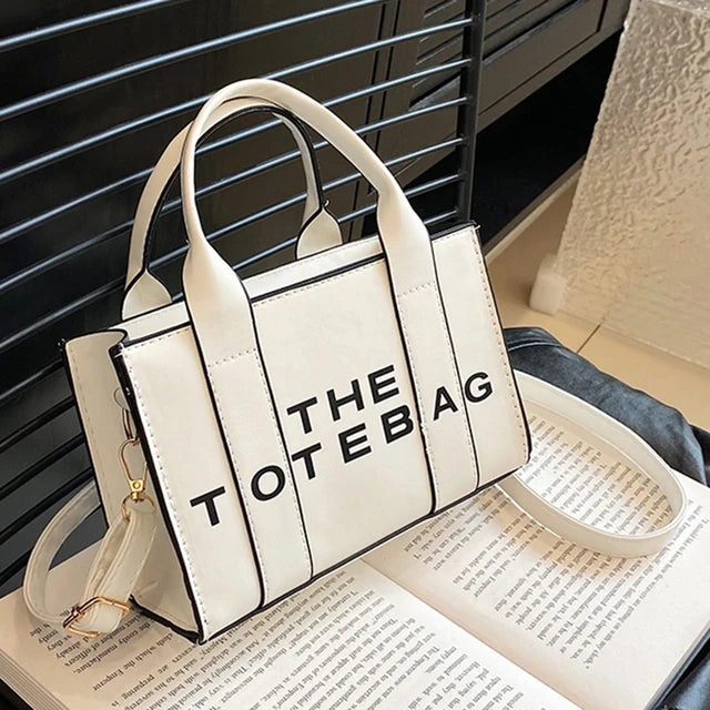 PU Leather Tote Bag for Women, Fashion Handbag, Top Handle Bag, Casual Crossbody Bag, Simple Shoulder Bag 