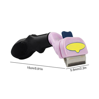 Peines para quitar el pelo de mascotas y gatos, cepillos de aseo para perros y gatos, peines de masaje para la caída del pelo, cepillo de limpieza y desenredado para recortar el pelo de mascotas.