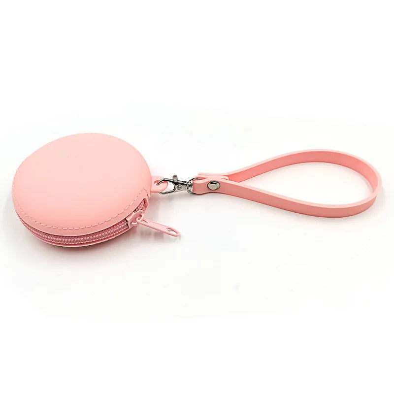 Small Purse Silica gel Handbags For Women Round Shape Mini Luxury Designer Female Messenger Coin Purse