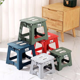 Taburete plegable ligero para el hogar, ideal para pesca, ocio, niños, pequeño banco para exteriores, portátil, de plástico antideslizante.