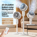 F1 Air Turbine Circulation Fan Floor-standing Fans Adjustable Air Circulating Fan Adjustable Height Timing Control Rechargeab