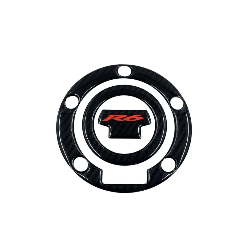R6 Sticker 3D Carbon Look Motorcycle Tank Pad Protector Stickers Case for Yamaha YZF600 YZF-R6 R6S Tankpad Decals