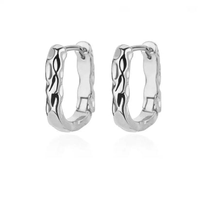 Heart Stainless Steel Earrings for Women Zircon Gold Color Hoop Earring Aesthetic Waterproof Ear Piercing Jewelry Accessories