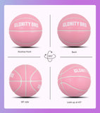 Women's Basketball Size 5, 6, 7 Pink Official Competition Children's Basketball Indoor Outdoor Standard Ball PU Non-slip Wear-resistant