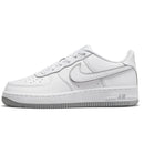 Nike couro confortável casual antiderrapante absorção de choque resistente ao desgaste tênis infantis de cano baixo branco cinza adolescentes