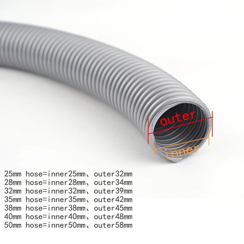 vacuum cleaner bellows  straws thread Hose soft pipe durable inner 25mm 28mm 32mm 40mm vacuum cleaner parts