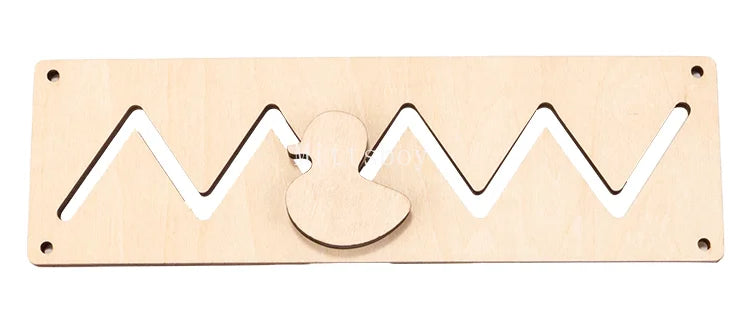 Kindergarten Montessori Wooden Busy Board Castle Gear Crocodile Zippers Geometric Jigsaw Puzzles Montessori Toy Educational Toys